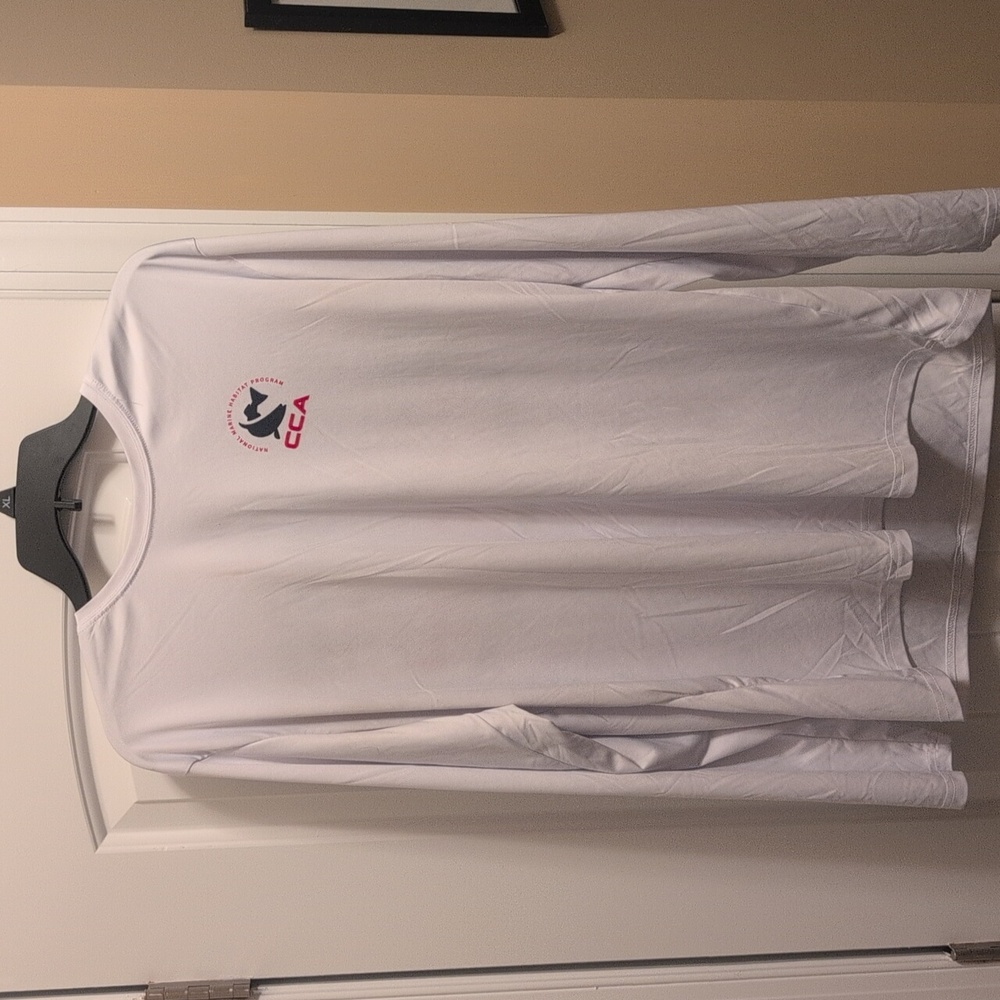 White Long sleeve fishing shirt